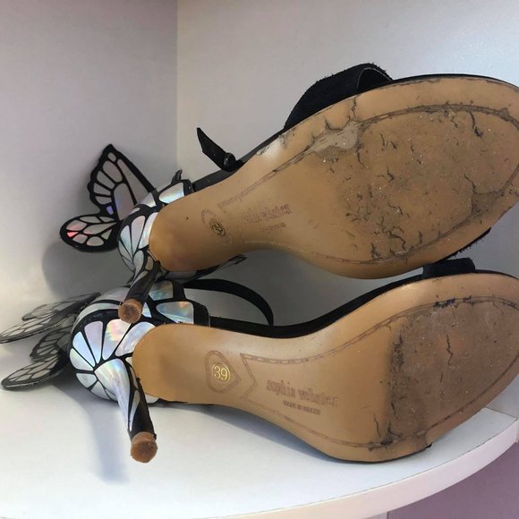 Black butterfly heels - Picture 5 of 5